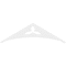 Ekena Millwork Pitch Naple Architectural Grade PVC Gable Pediment, 60"W x 17 1/2"H x 1"P (7/12) GPP060X018X100NAP - alternate 2